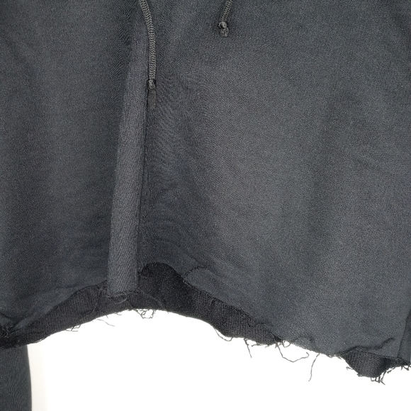 Nasty Gal Cropped Hoodie Sweater Size L - Picture 3 of 7